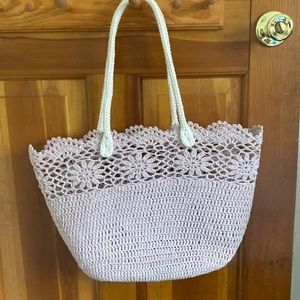 Lavender Lace Beach Tote